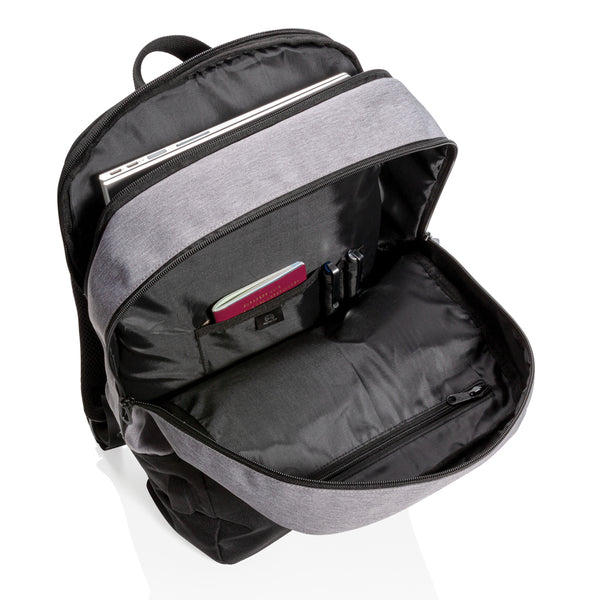 Branded Modern 15.6" USB & RFID laptop backpack PVC free