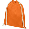 Branded Oregon 100 g/m² cotton drawstring backpack 5L