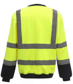 Yoko Hi-Vis Sweatshirt Yellow/Navy