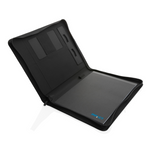 Branded Impact Aware™ deluxe 300D tech portfolio with zipper