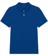 Native Spirit Kids Piqué Polo Shirt Sea Blue