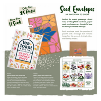 Seed Pack in White Paper Envelope