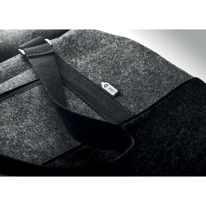 Branded RPET felt weekend bag