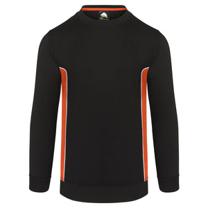 Orn Silverswift Two Tone Sweatshirt Black/Orange