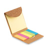 Branded Cork sticky note memo pad Envelope