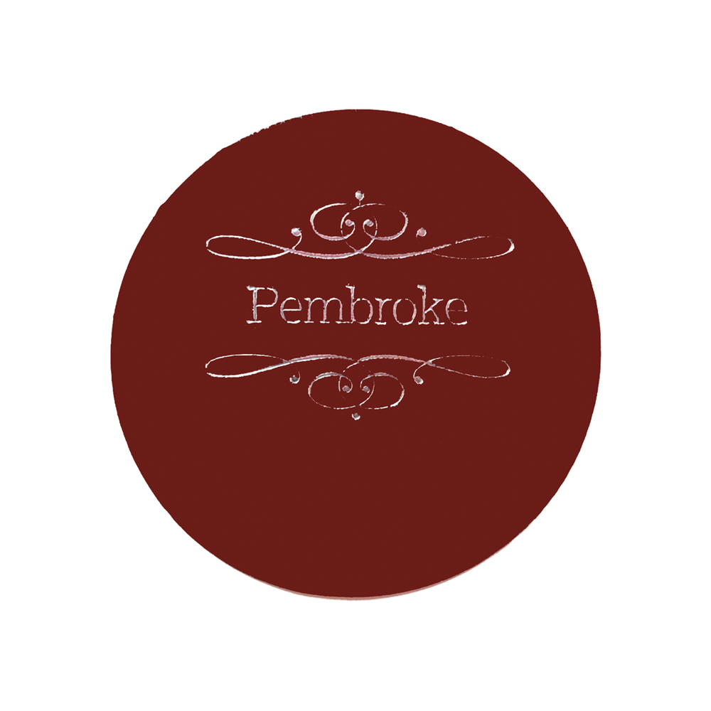 Branded Recycled Large Leather Round Coaster