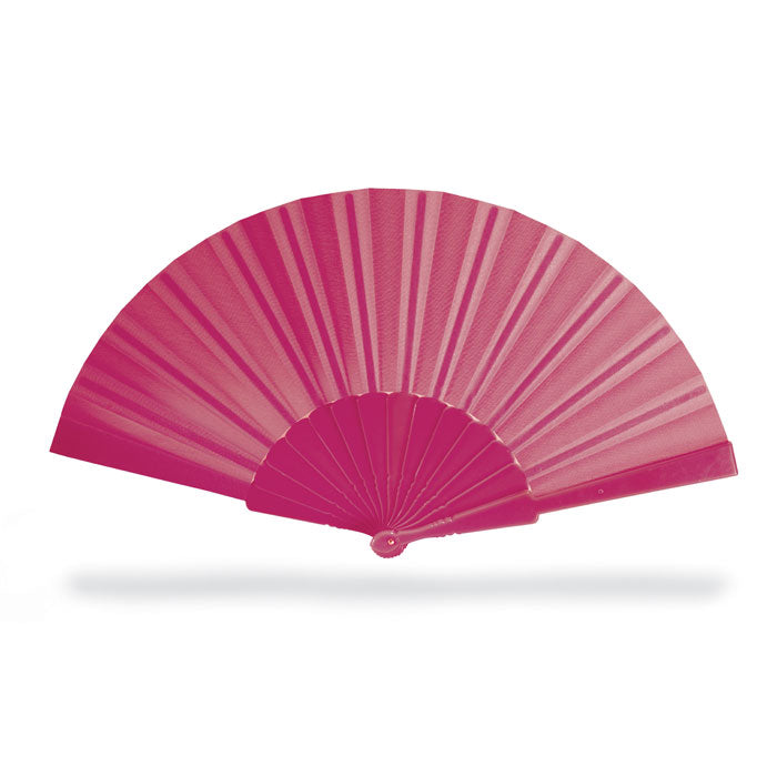 Branded Manual hand fan with plastic handle