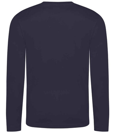 AWDis Cool Long Sleeve Wicking T-Shirt French Navy