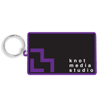 Recycled 80mm Rectangle Keyring