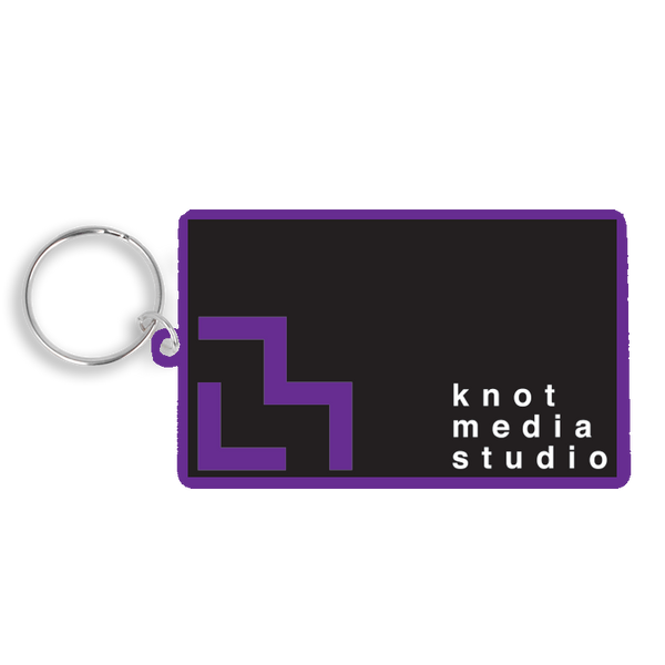 Recycled 80mm Rectangle Keyring