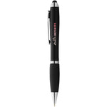Nash coloured stylus ballpoint Blue ink pen with black grip