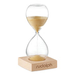 Branded 5 minute sand hourglass
