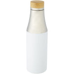 Branded Hulan 540 ml copper vacuum insulated stainless steel bottle with bamboo lid