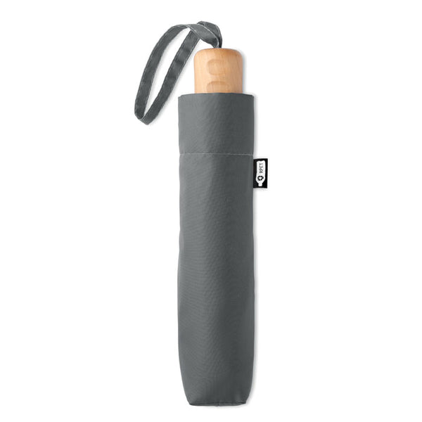 21 inch RPET foldable umbrella Grey