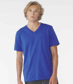 Canvas Unisex Jersey V Neck T-Shirt True Royal