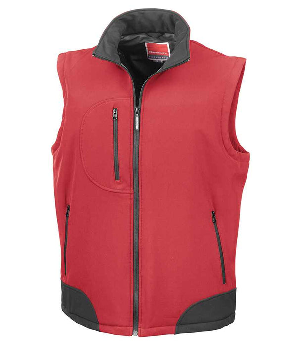 Result Soft Shell Bodywarmer Red/Black
