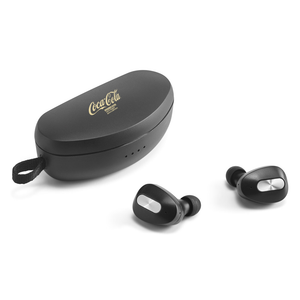 DESCRY. Wireless charger in zinc and Wireless earphones in metal and ABS acrylic