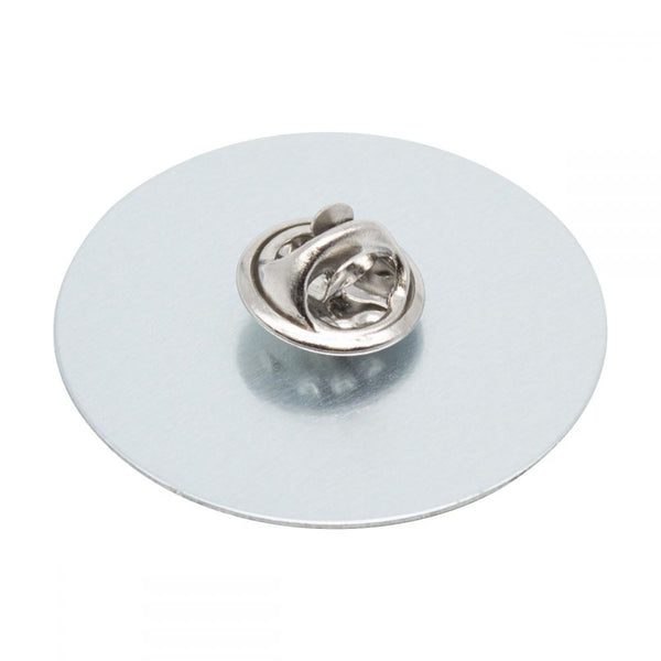 Branded Aluminium Clutch Pin Badge (UK Made: 21 Standard Shapes/Sizes)