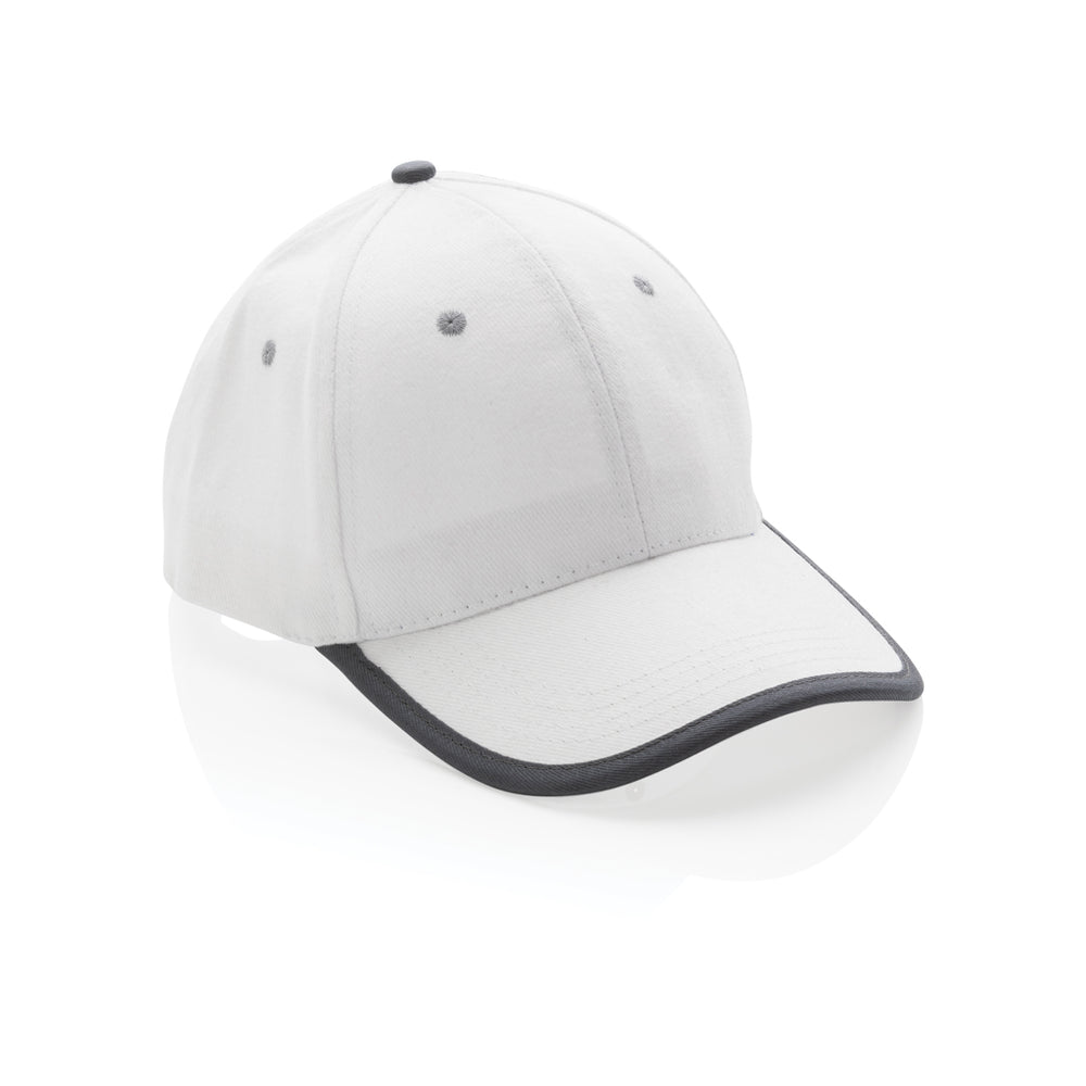 Branded Impact AWARE™ Brushed rcotton 6 panel contrast cap 280gr