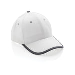 Branded Impact AWARE™ Brushed rcotton 6 panel contrast cap 280gr