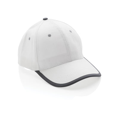 Branded Impact AWARE™ Brushed rcotton 6 panel contrast cap 280gr
