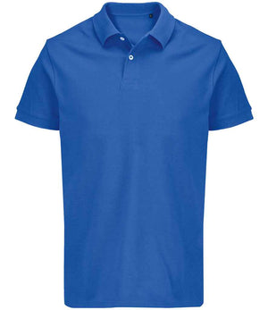 SOL'S Unisex Pacific Twin Piqué Polo Shirt Royal Blue
