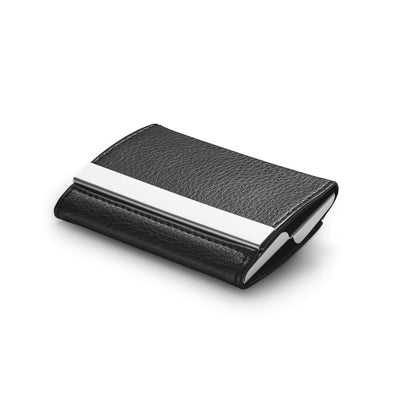 LONE. Double card holder in metal and PU