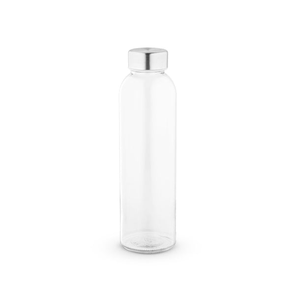 SOLER. Sublimation glass bottle and stainless steel cap 500 mL