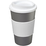 Branded Americano® 350 ml insulated tumbler with grip