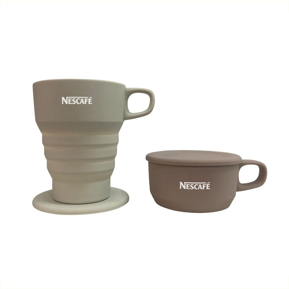 Branded Collapsible Mug with Lid