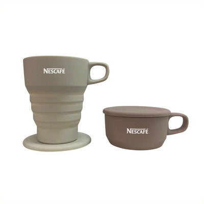 Branded Collapsible Mug with Lid