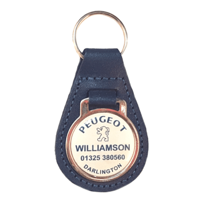 Branded Pear Shaped Keyfob with Dome