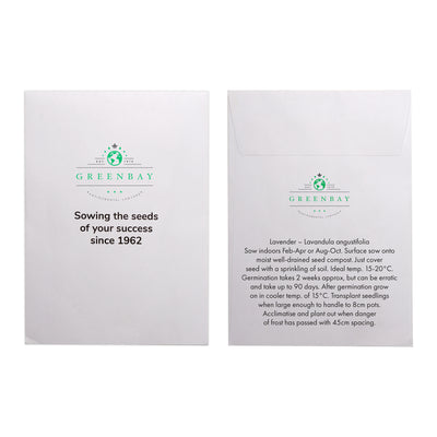 Seed Pack in White Paper Envelope