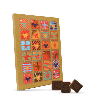 Winter Collection - A4 Advent Calendar - Milk Chocolate - Bespoke 41% Cocoa