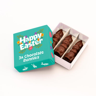 Delicious Easter Bunny Chocolates presented in your branded box | Totally Branded