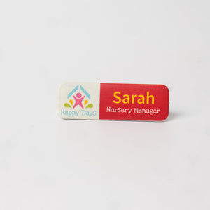 Always Recycled Thin Rectangular Essential Name Badge - Combo Clip