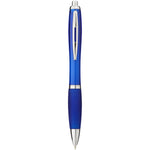 Nash ballpoint pen coloured barrel and grip in royal blue