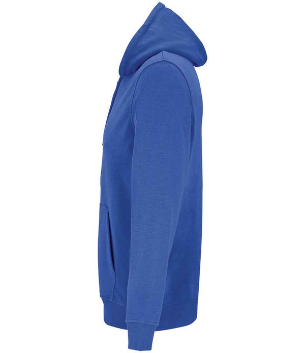 SOL'S Unisex Calipso Eco-Friendly Full Zip Hoodie Royal Blue