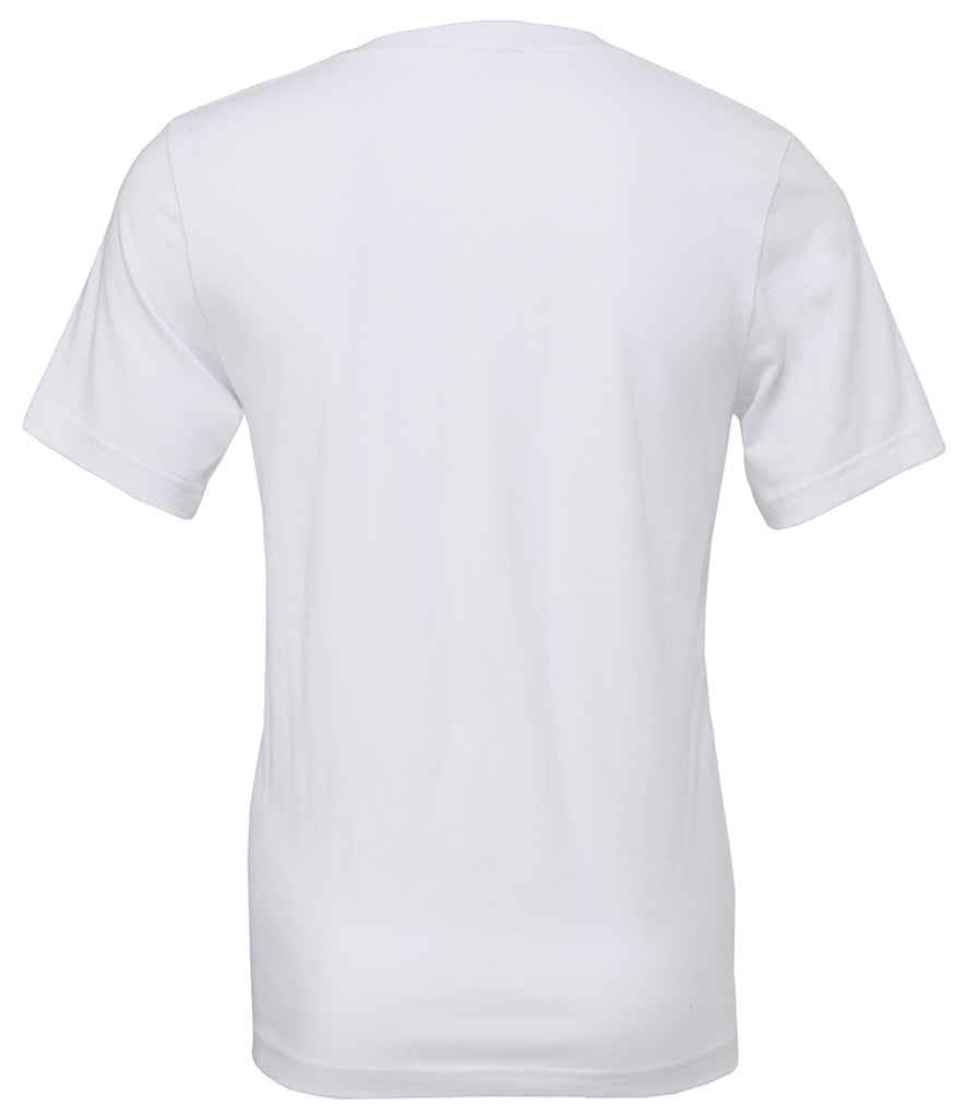 Canvas Unisex Jersey V Neck T-Shirt White