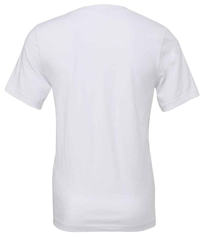 Canvas Unisex Jersey V Neck T-Shirt White