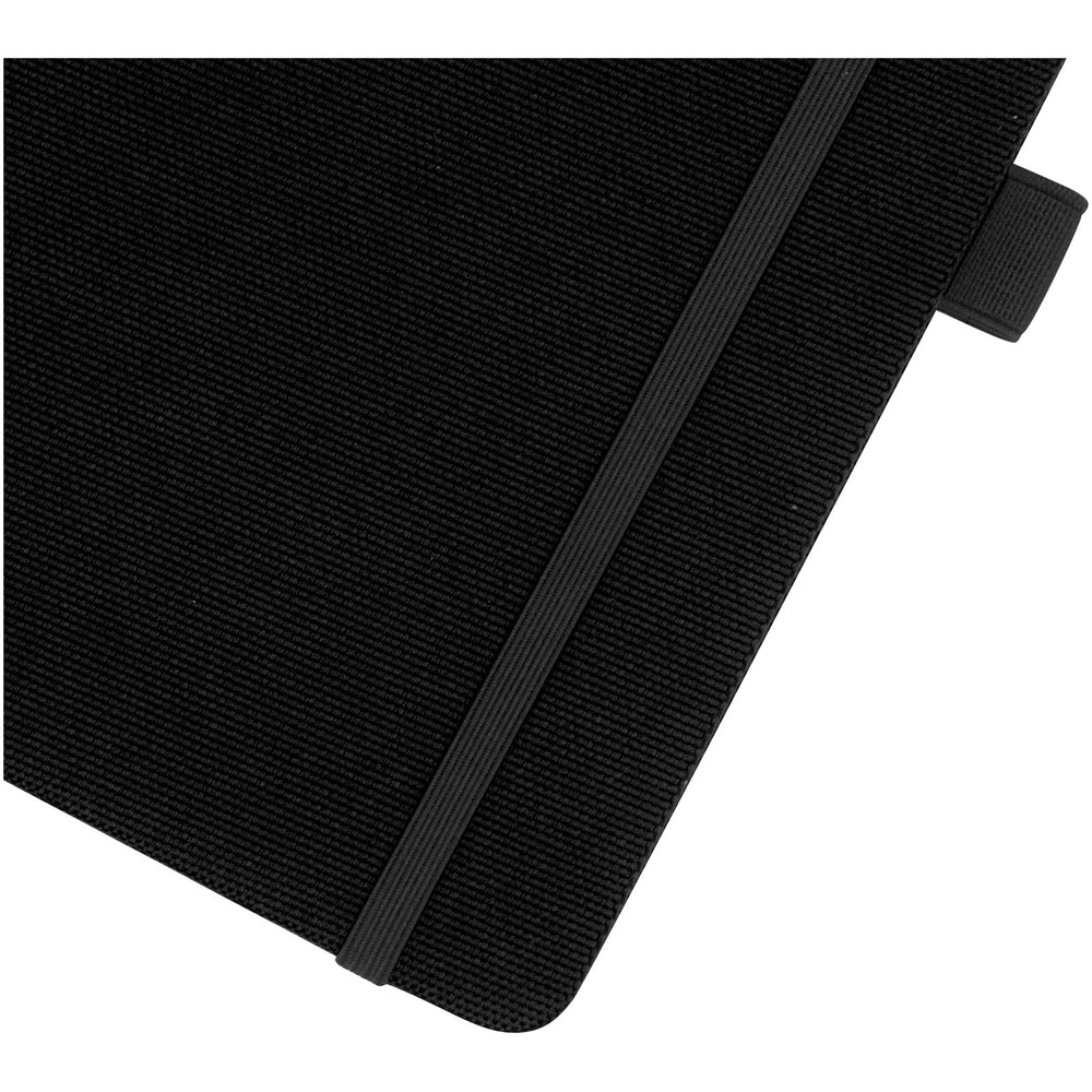 Branded Honua A5 recycled paper notebook with recycled PET cover