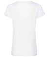 Fruit of the Loom Lady Fit Value V Neck T-Shirt White