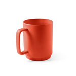 MIGHTY. Ceramic mug with cylindrical body 330 mL