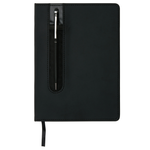 Branded Standard hardcover PU A5 notebook with stylus pen