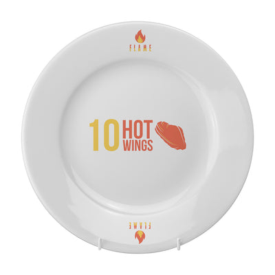 Winged 10 Inch Plate