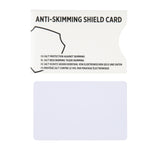 Anti-skimming RFID shield card with active jamming chip
