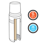Branded Swiss Peak Elite 1L copper vacuum flask