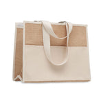 Branded Jute and canvas cooler bag