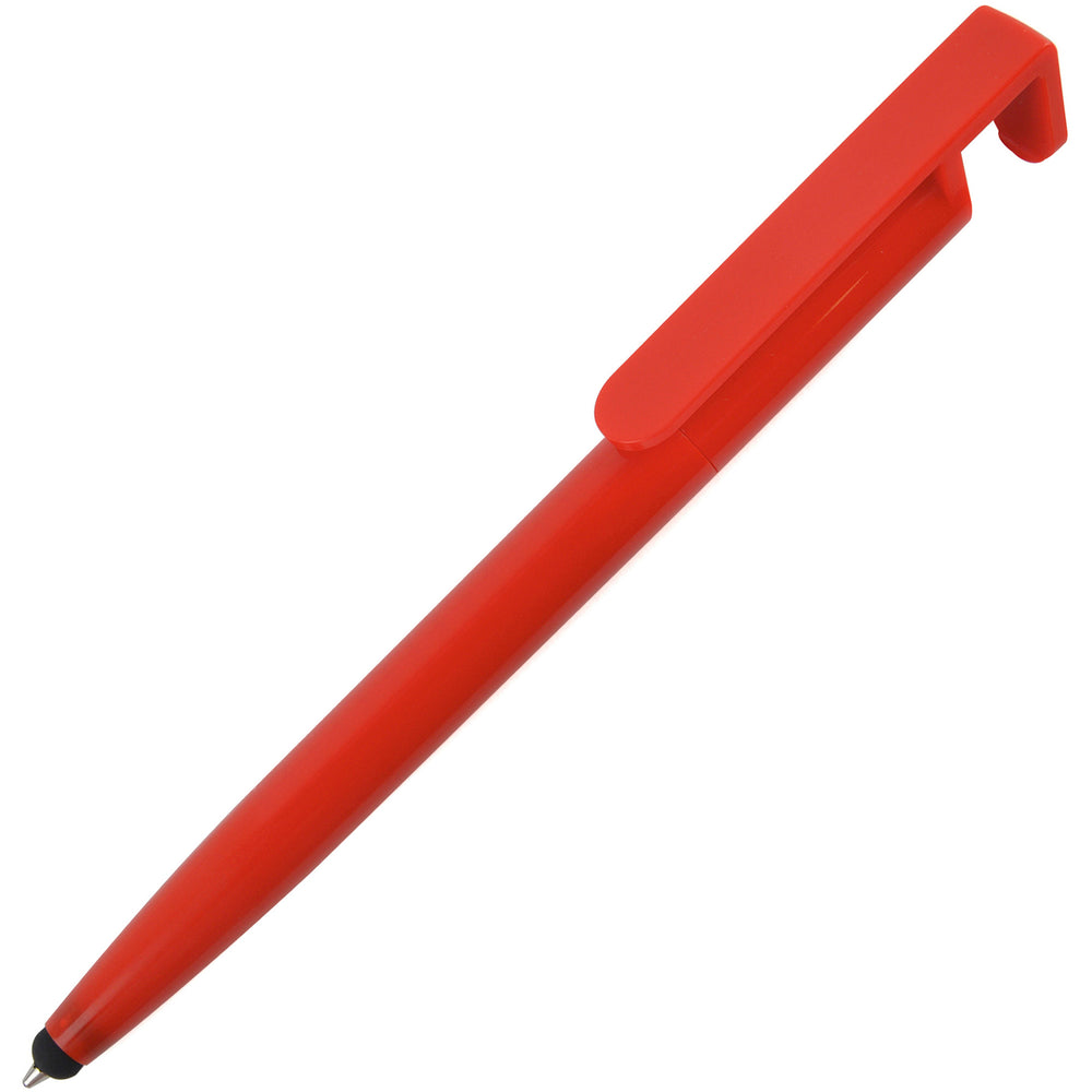 Branded PHONE-UP ball pen with phone cleaner/stylus