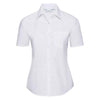 Branded Russell Collection Ladies Short Sleeve Easy Care Poplin Shirt